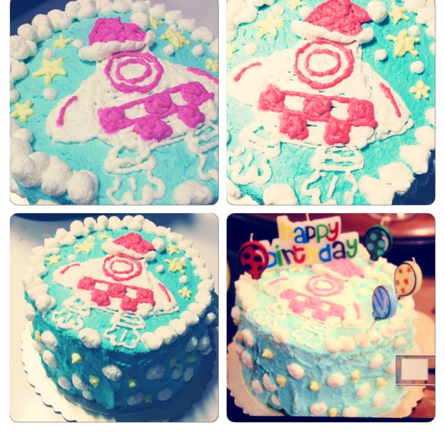 机器猫 裱花蛋糕