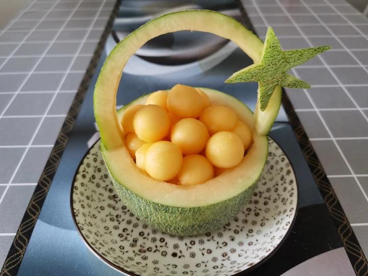 哈密瓜果盘切法