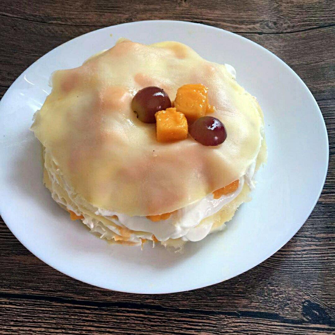 芒果千层蛋糕，100%成功告别煎皮无能