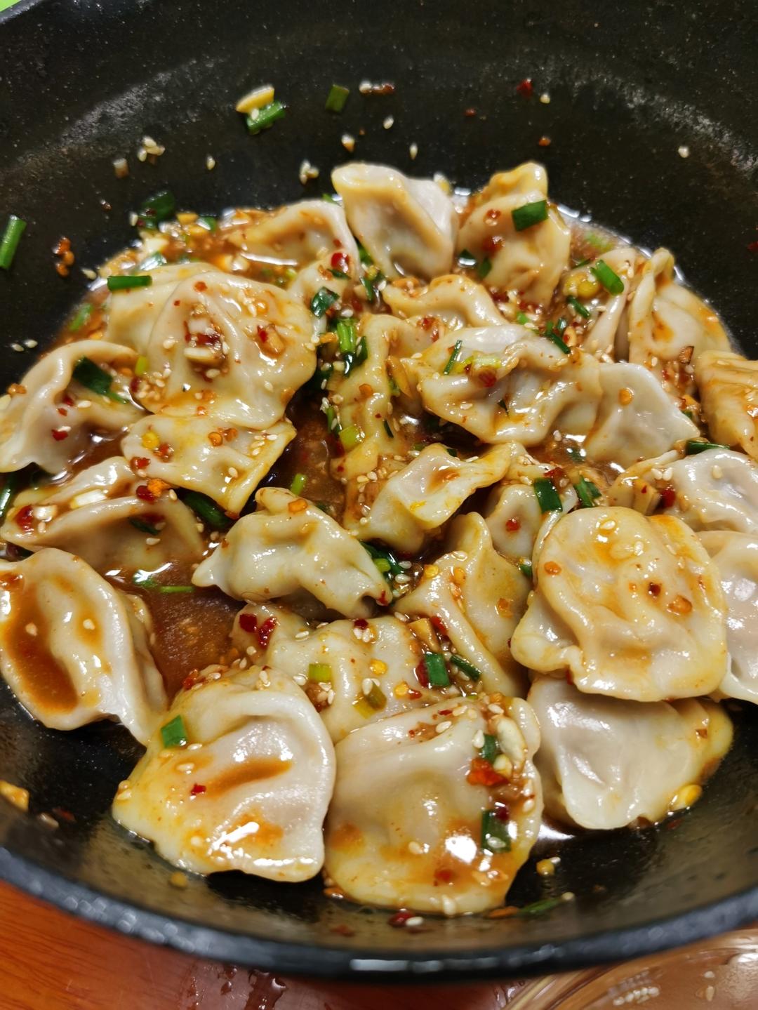 麻酱拌水饺