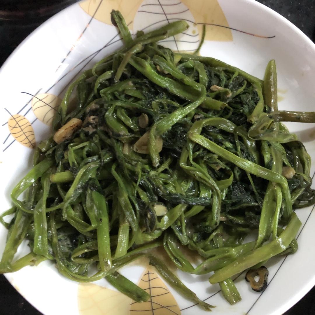 豆腐乳炒空心菜(粤菜风味)
