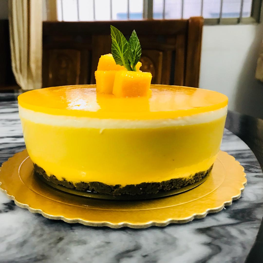 【视频】芒果慕斯（6寸） | 含镜面果胶配方