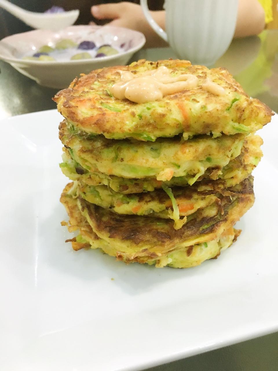 糊涂米妮妮做的西葫芦豆腐小厚饼