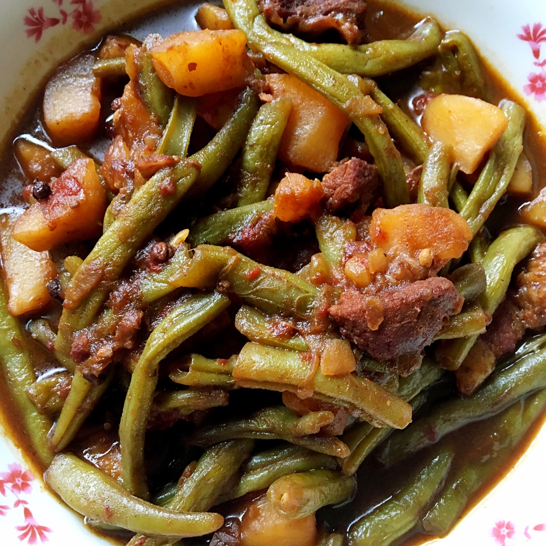 土豆炖豆角