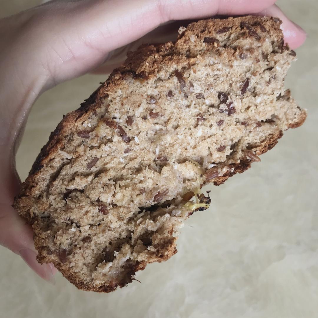 紫米椰香全麦快手面包丨健康·烘焙