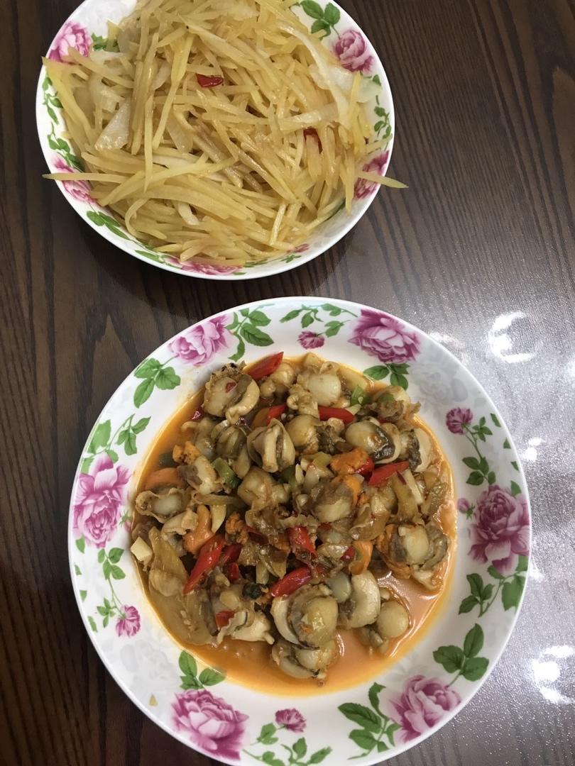 辣炒扇贝肉