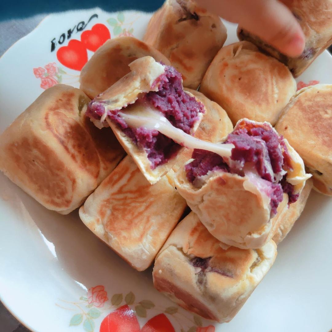 网红爆浆紫薯仙豆糕(低卡版)超长拉丝