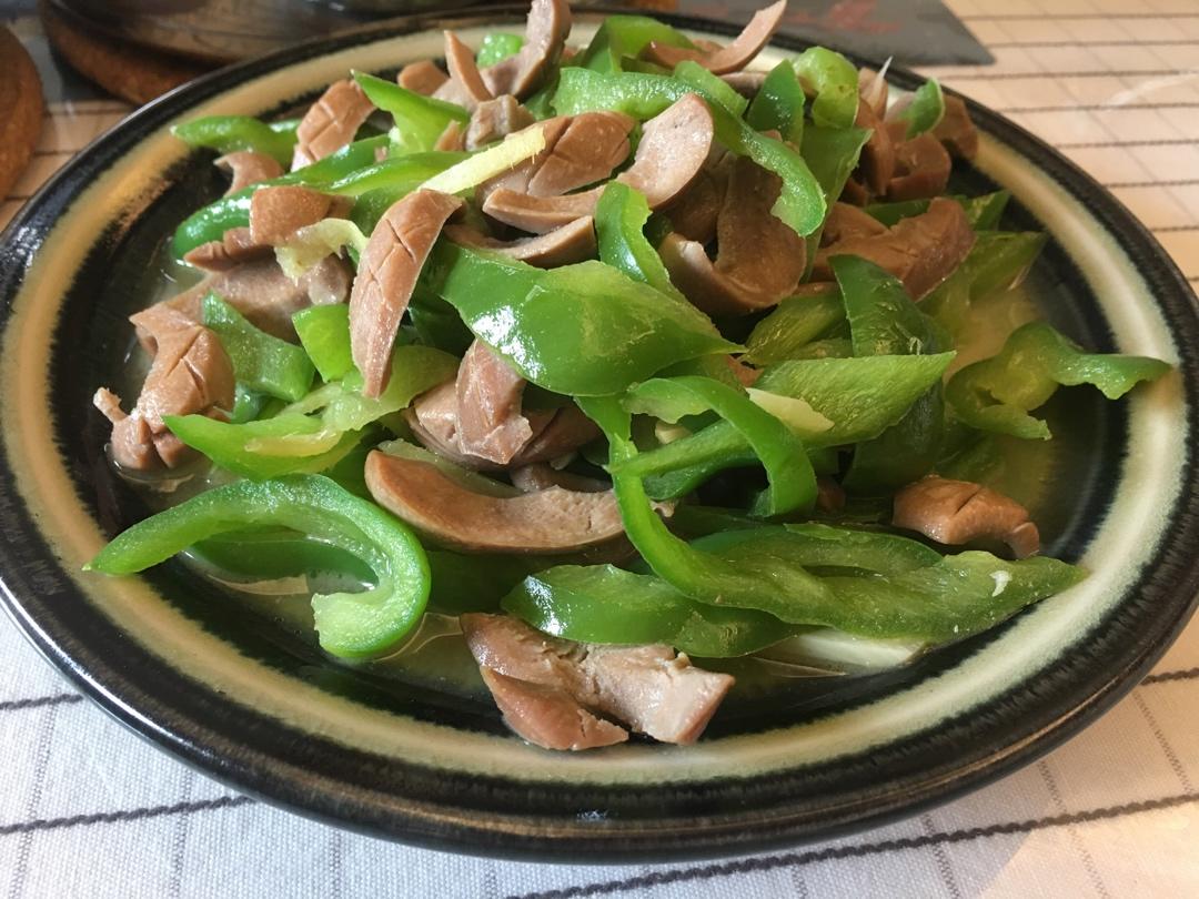 青椒炒腰花