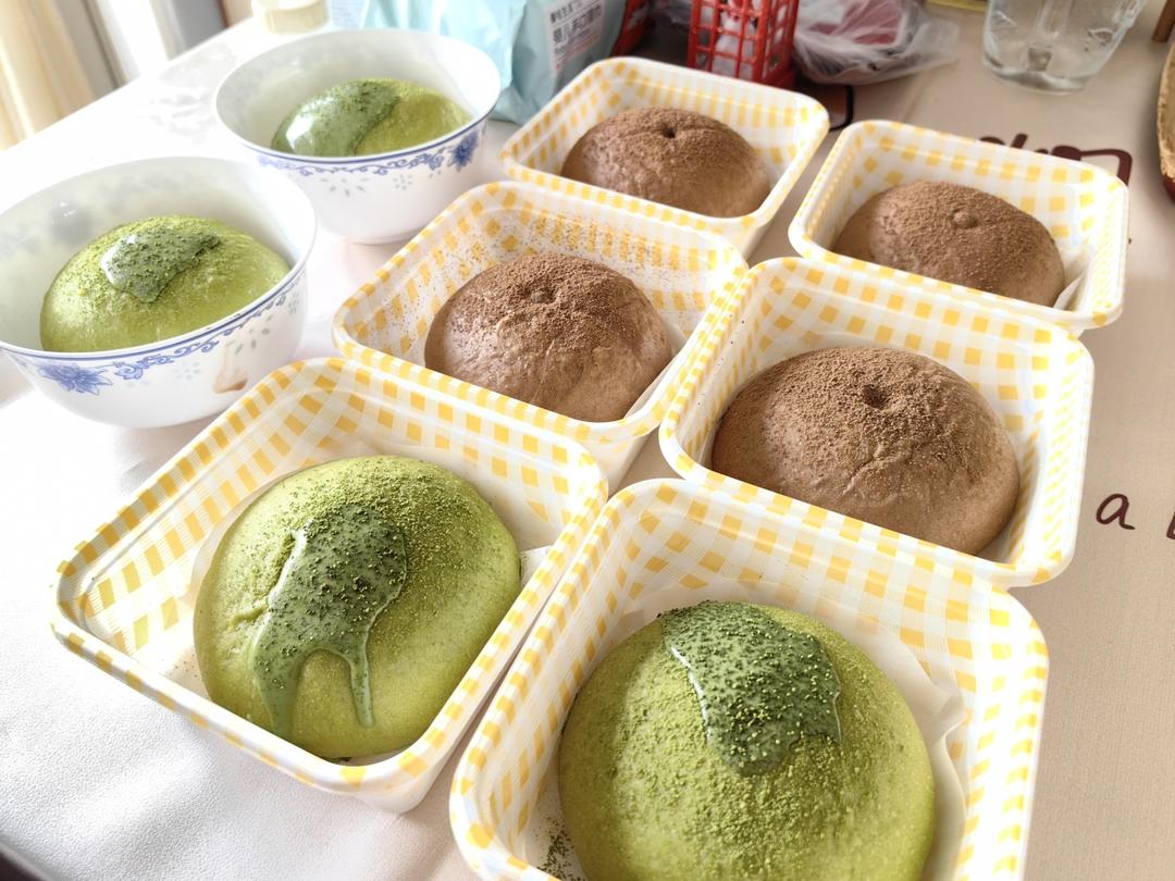 抹茶/巧克力流心麻薯面包