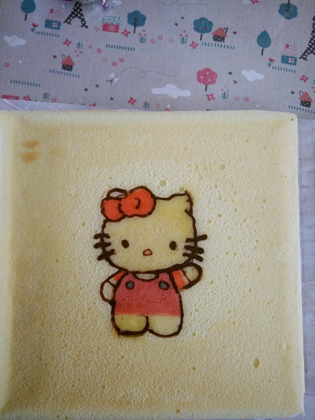 细腻零消泡彩绘蛋糕卷图案面糊制作方法