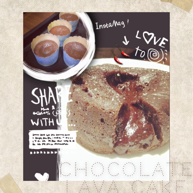 Chocolate lava cake（熔岩蛋糕）