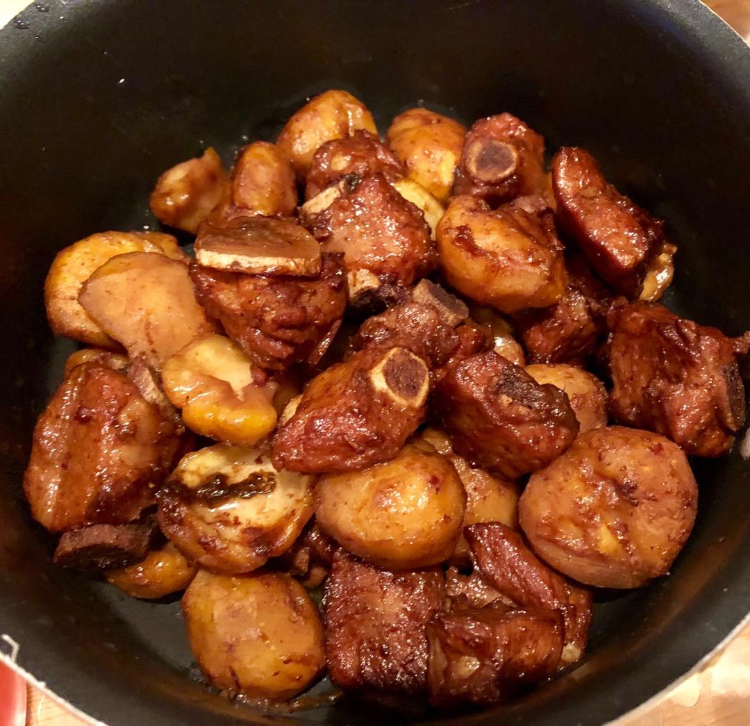 板栗烧排骨