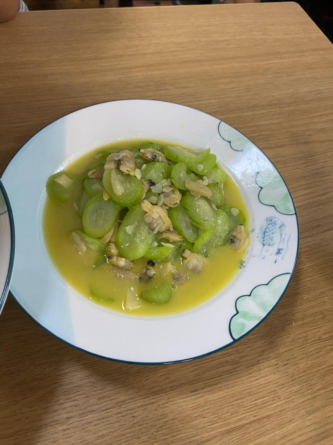 潮汕家常菜丝瓜蛏子！简单调味就能极鲜美！低脂清热巨清新！