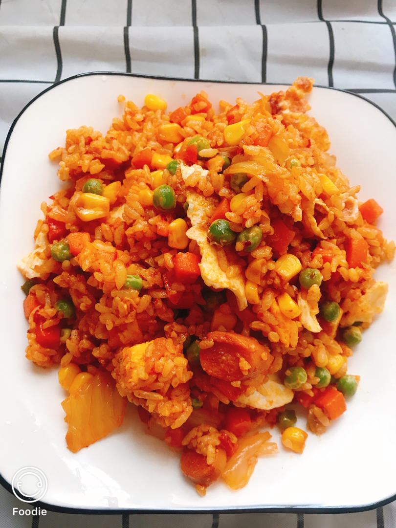减肥路上的绊脚饭→辣白菜炒饭