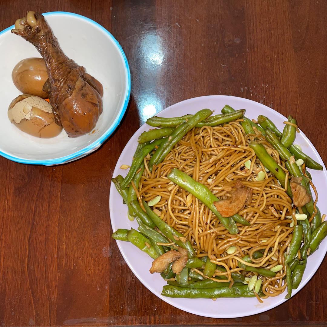 地道老北京扁豆焖面 豆角焖面 太好吃小心吃撑哦