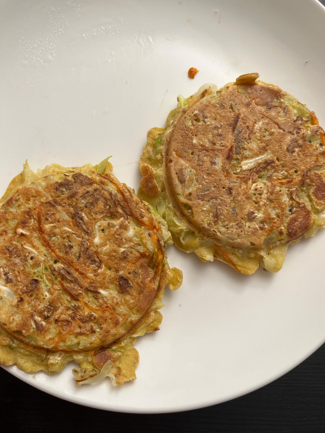 美味卷心菜丝煎饼