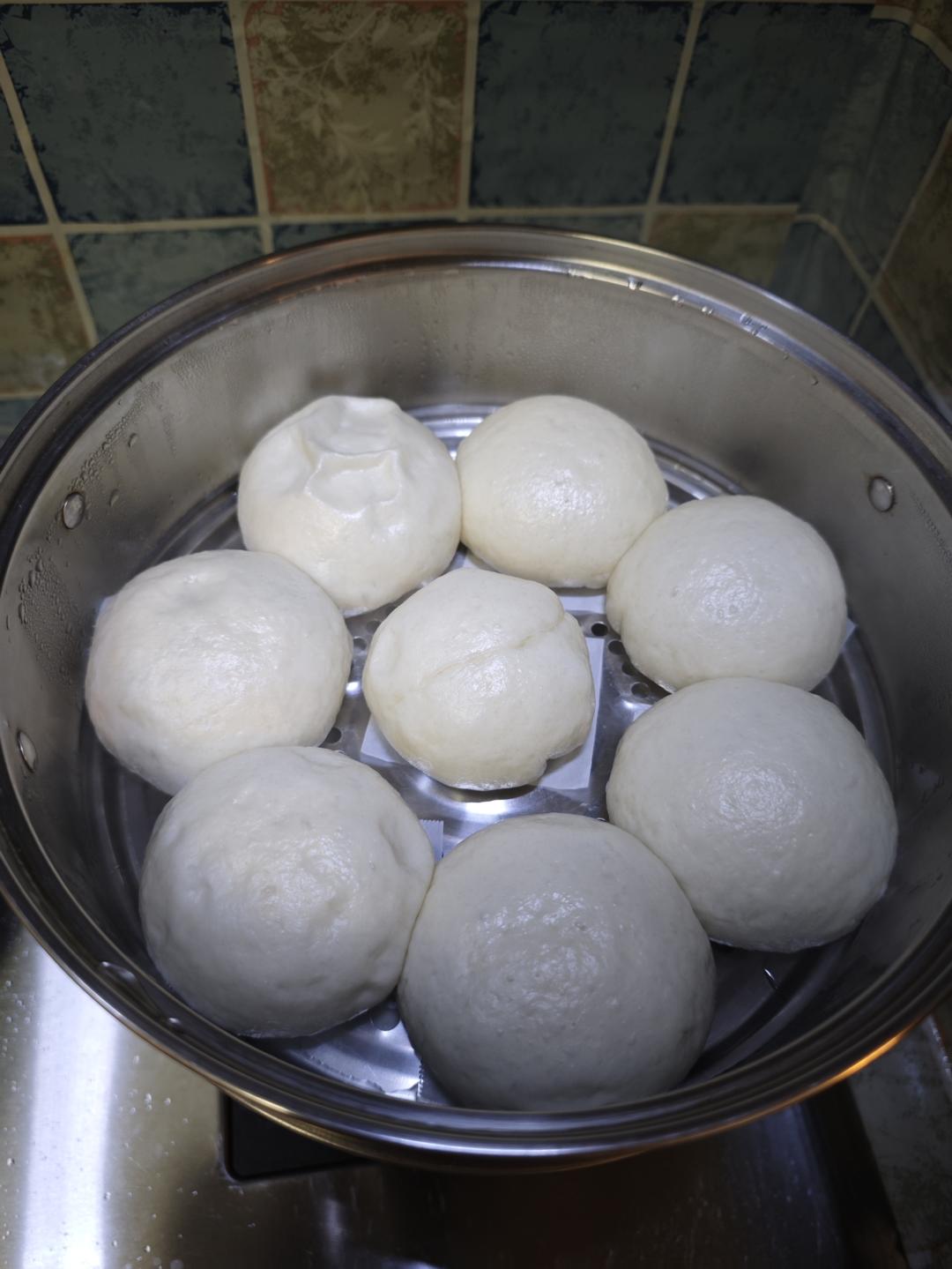 超好吃有豆豆的豆沙包，一次发酵（红豆包）