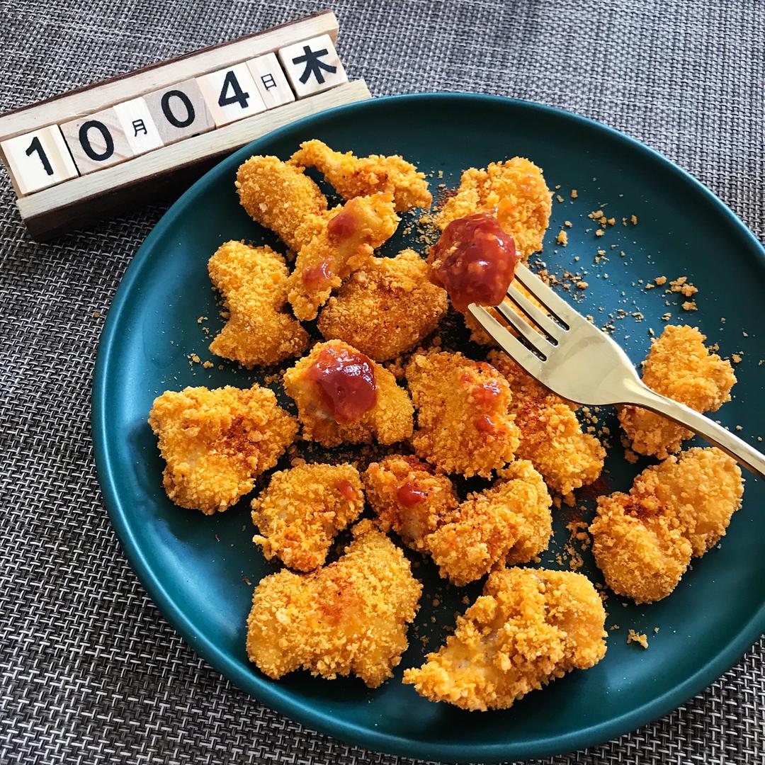 烤箱版鸡米花 | 无需油炸 蒜香味十足