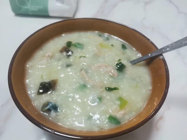 十五分钟快手之香滑皮蛋瘦肉粥(附五分钟电饭煲电压力锅更快捷方法)