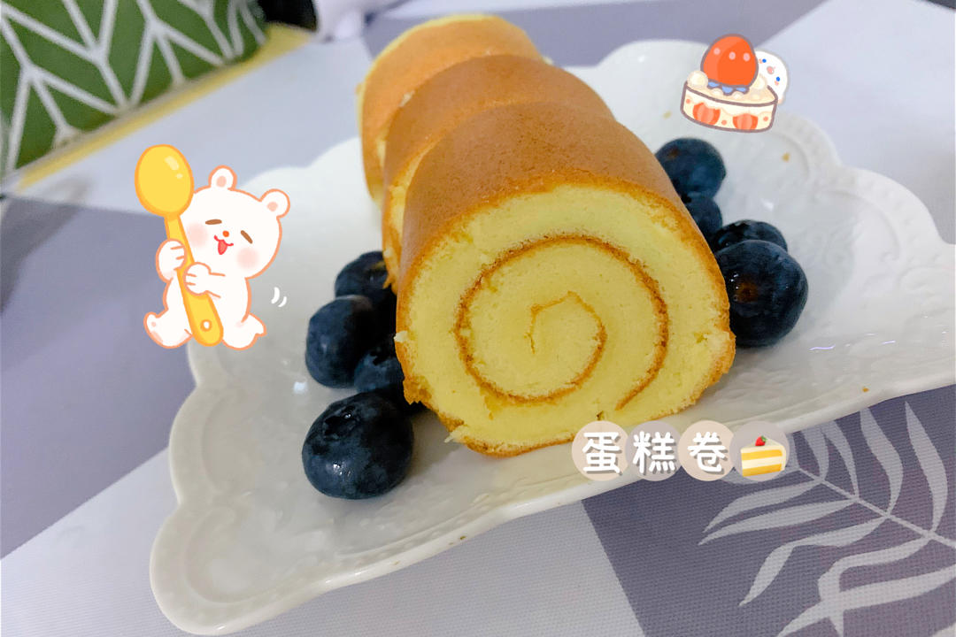 蛋糕卷这样做‼️不掉皮不开裂（小视频食谱）