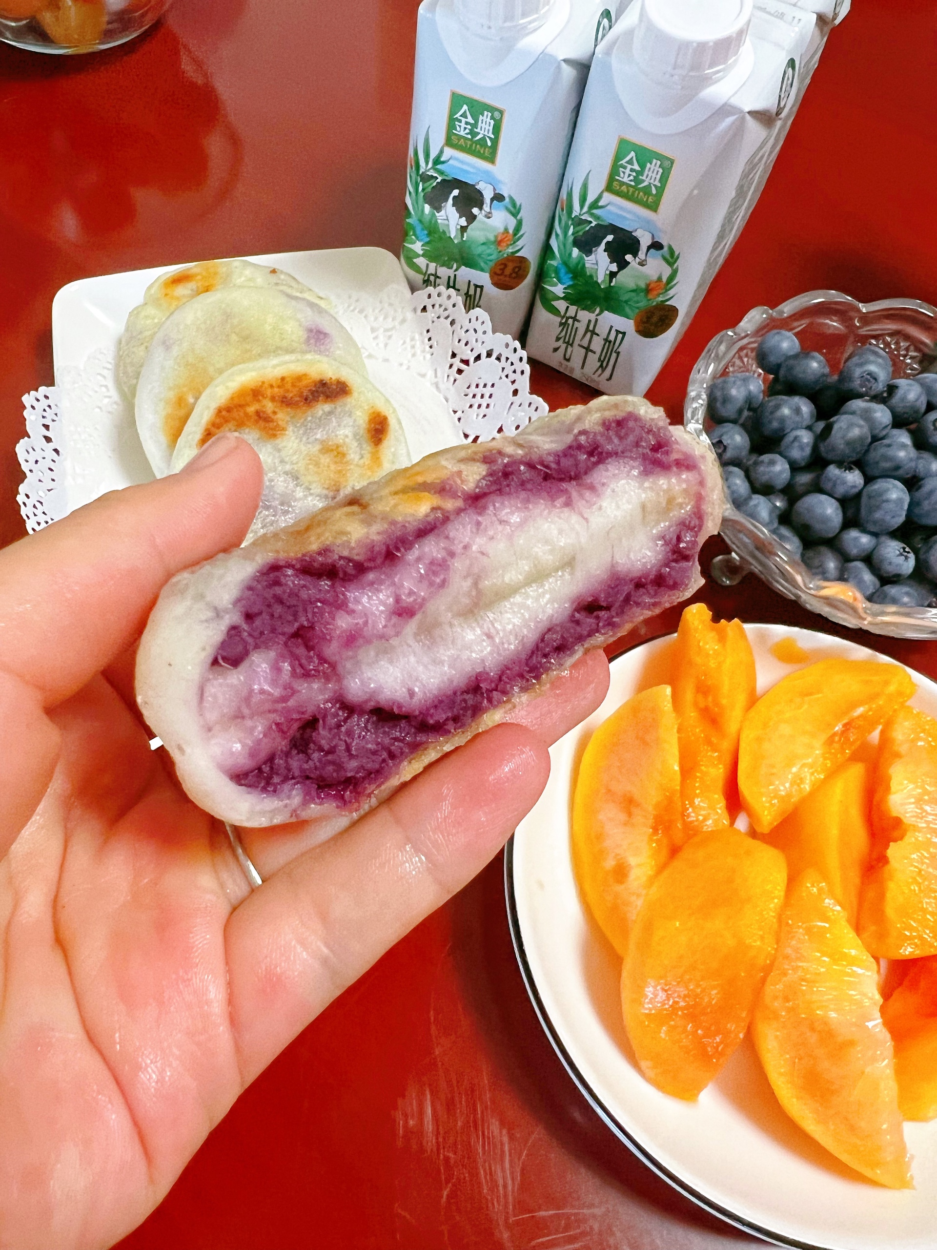 拉丝紫薯饼的做法