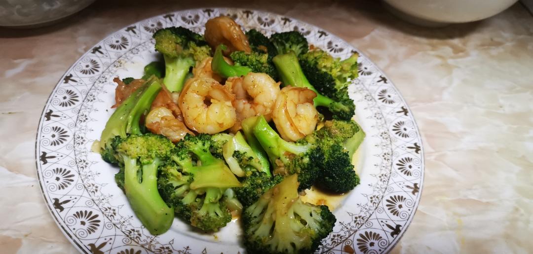 让西兰花不难吃的西兰花炒虾仁！