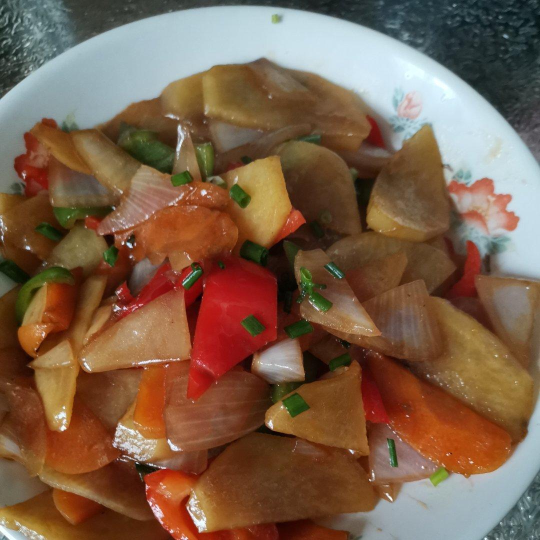 家庭版洋葱炒土豆片❗️非常美味