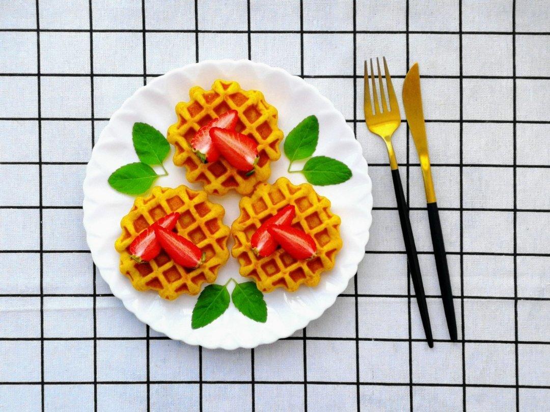 南瓜蜜豆华夫饼