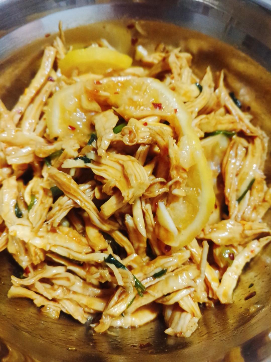 ✅ 第6道快手低脂菜✨清爽美味的柠檬鸡丝🍋鸡胸肉满分吃法💯