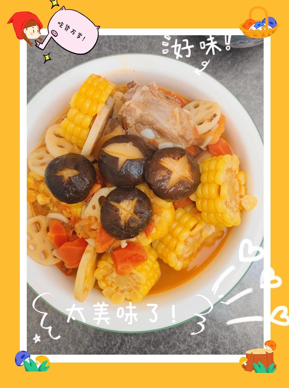 番茄玉米排骨汤【宝宝辅食】