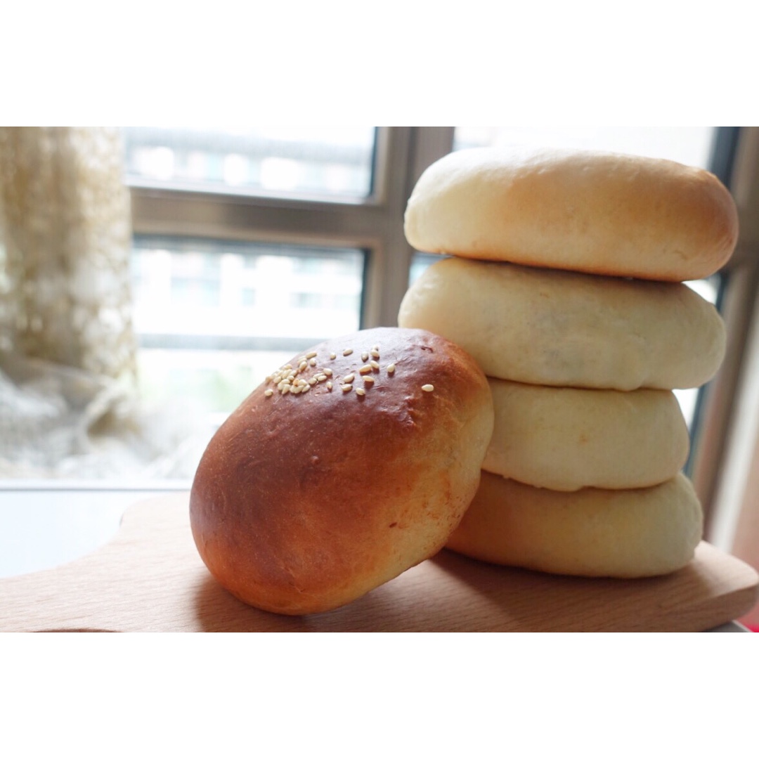 日式传统红豆面包（中国红豆大饼子）