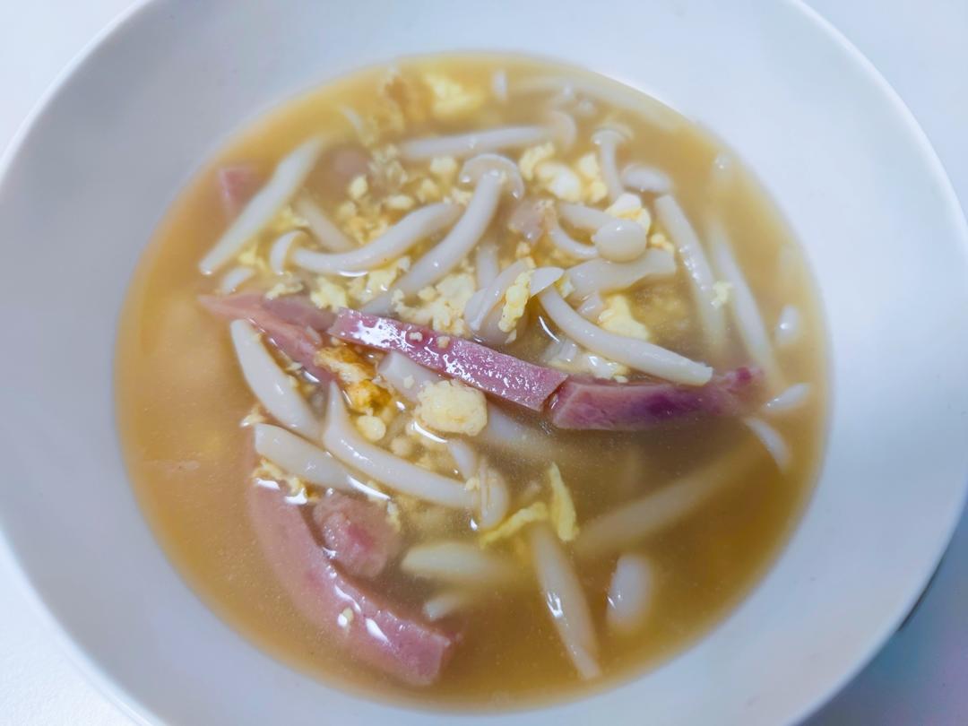 【61】🔥菌菇午餐肉汤（白玉菇、蟹味菇）