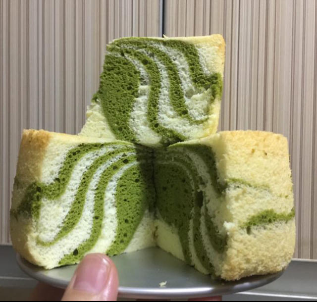 斑马纹戚风蛋糕