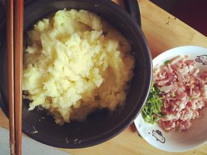 培根芝士焗土豆泥的做法 步骤3
