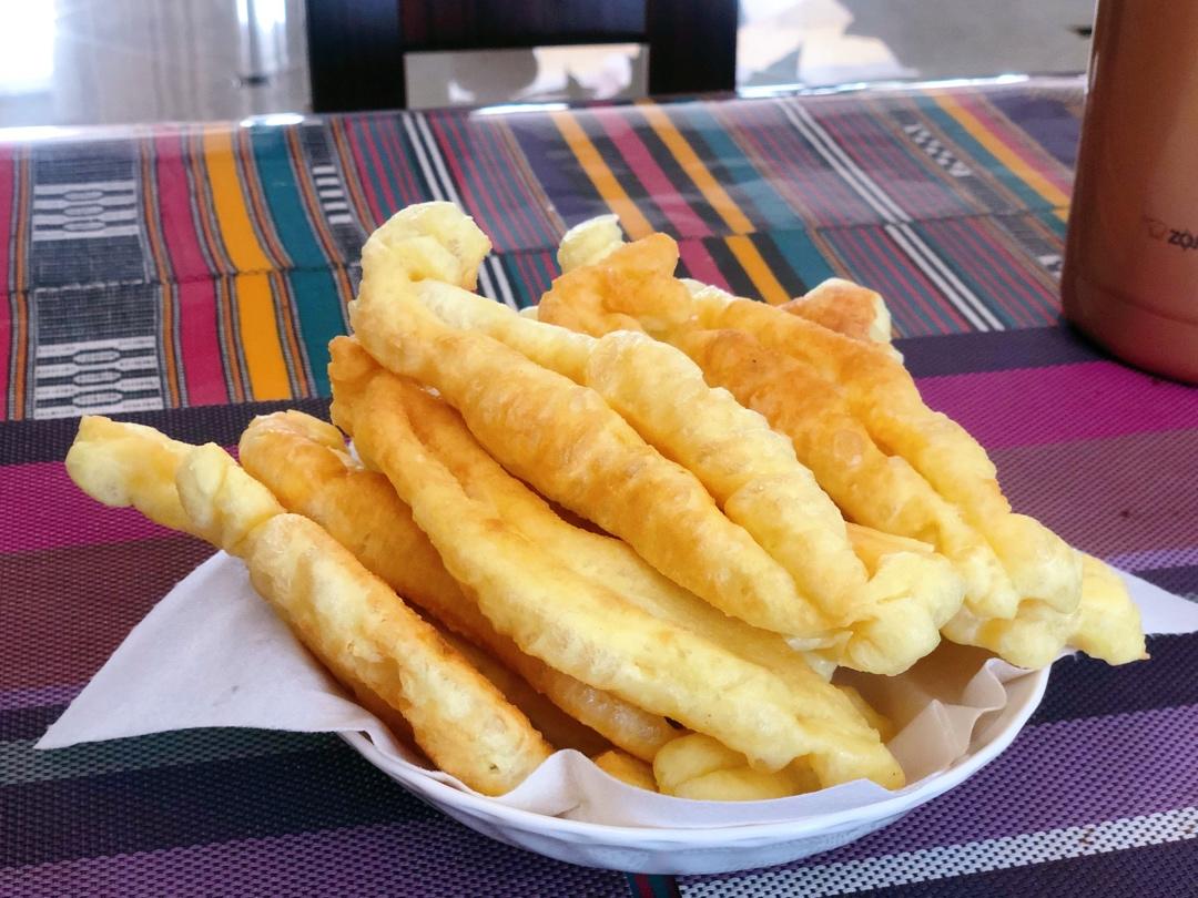 自制无泡打粉油条
