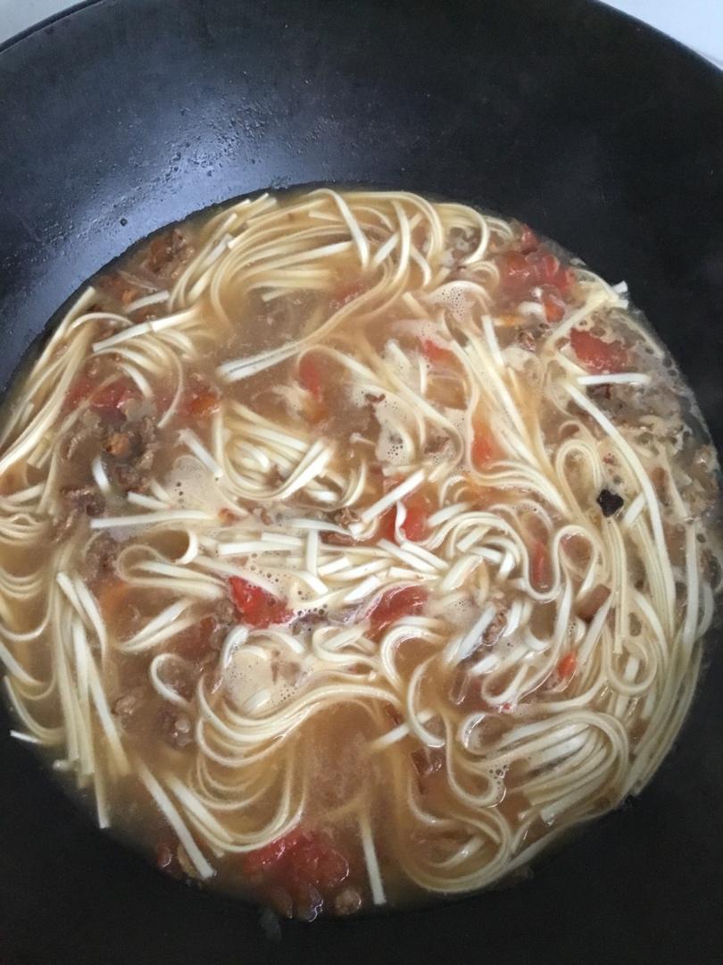 简单好吃的肉丝面 连汤都喝光光