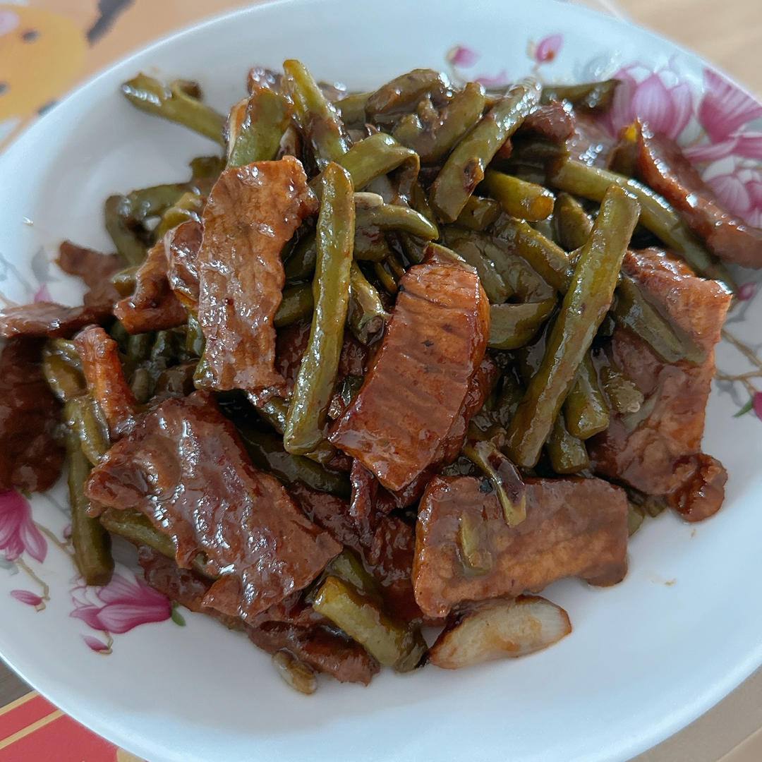 零厨艺的豆角炒肉