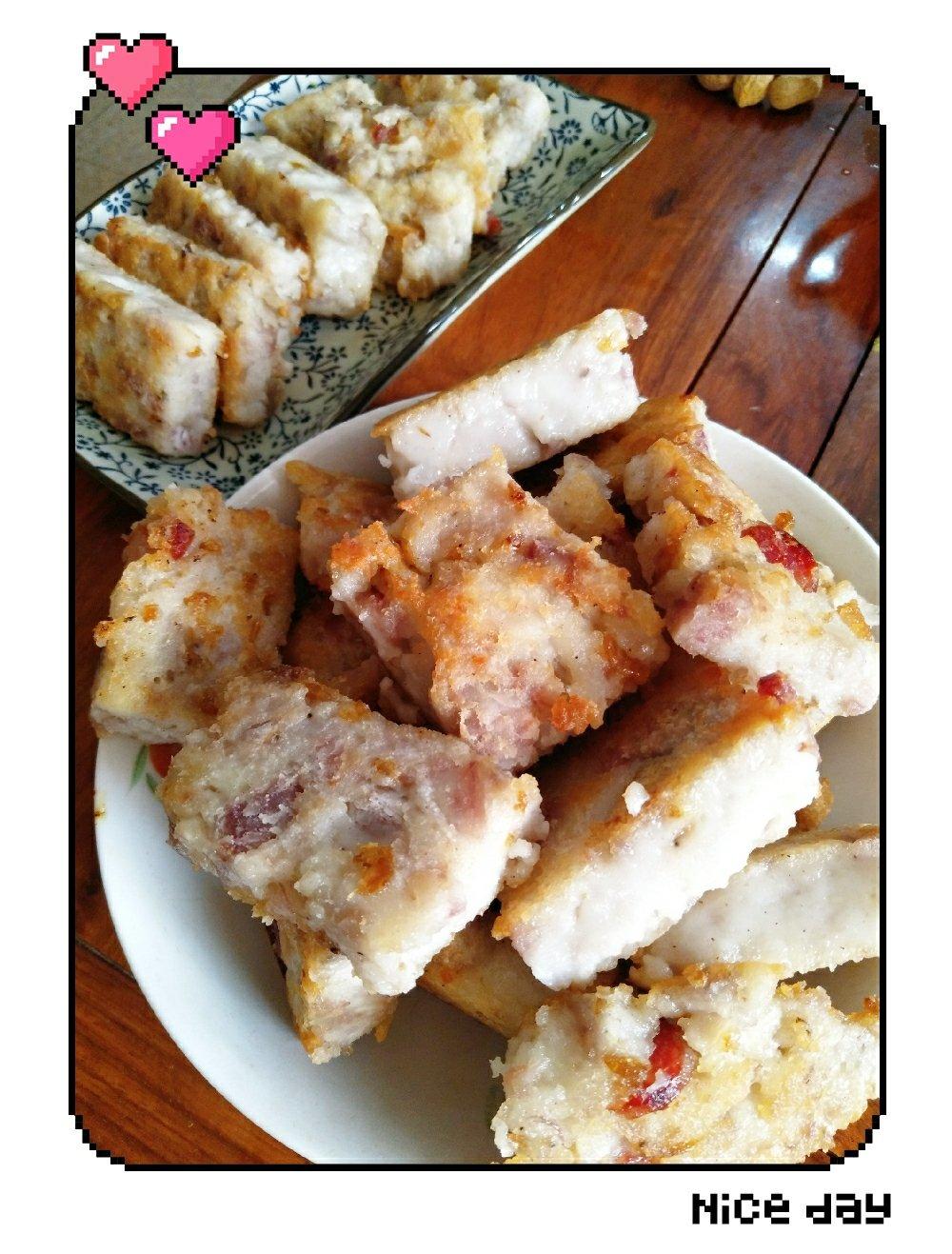 布朗熊妹做的香煎芋头糕