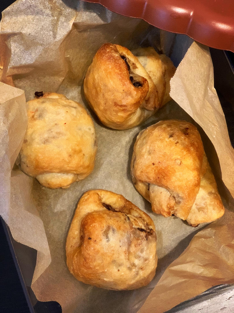 我晕！这个低卡全麦红豆卷真的巨好吃～