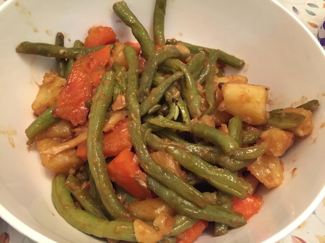 土豆炖豆角