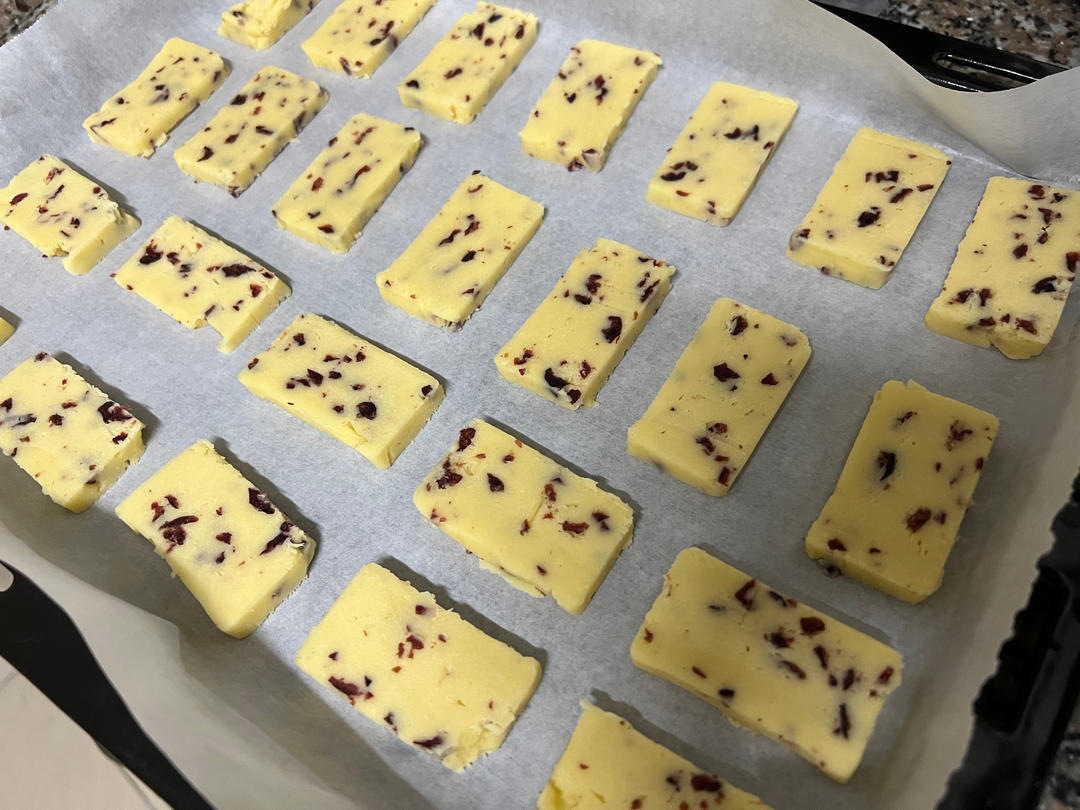 蔓越莓曲奇饼干 最最最简单的黄油饼干