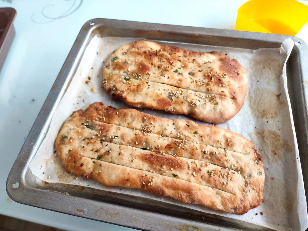 椒盐香葱烧饼