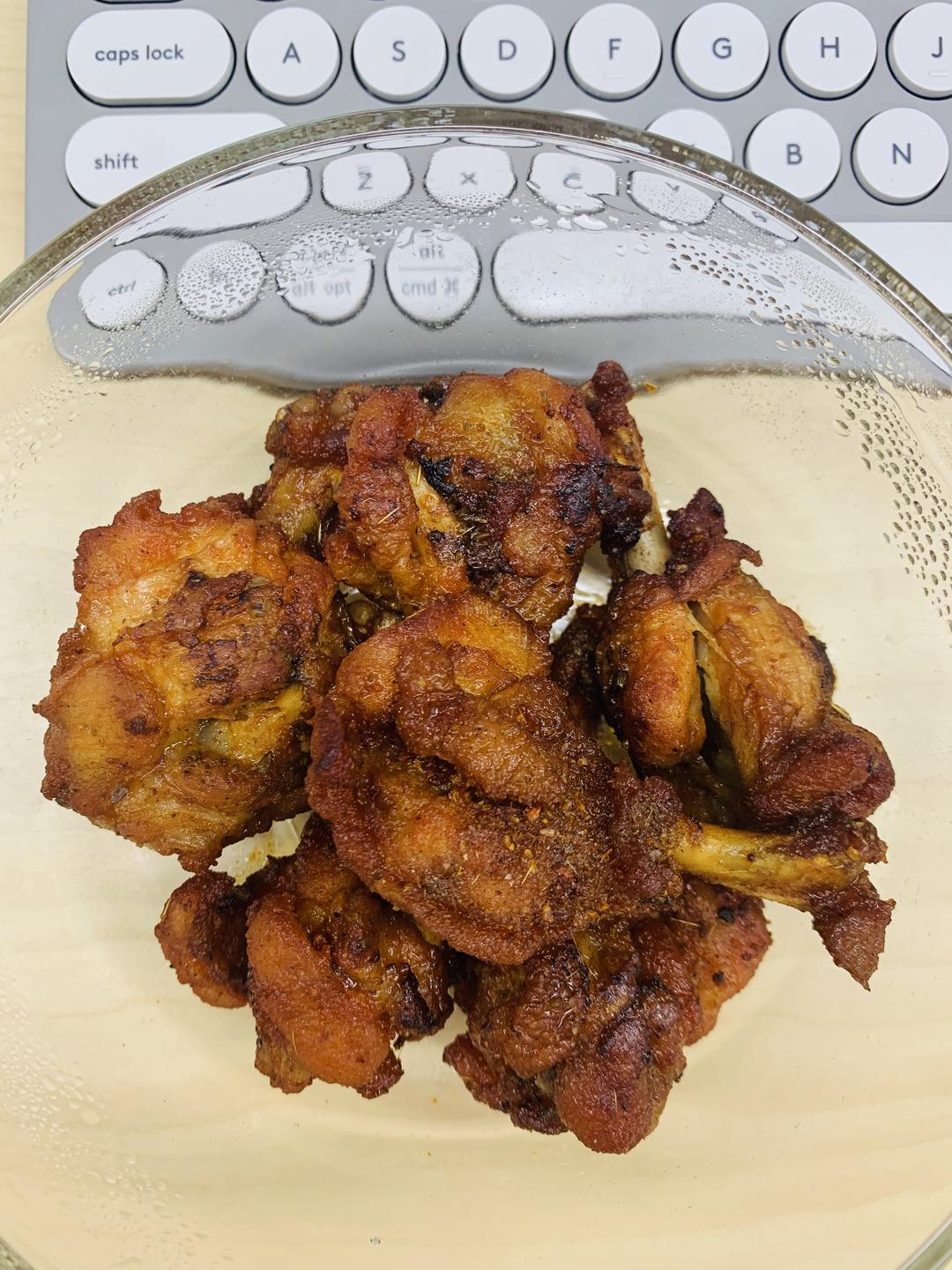 鲜嫩多汁！比烧烤摊好吃的孜然烤鸡腿