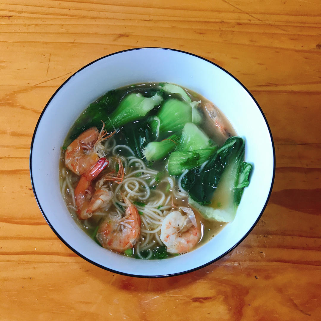 鲜虾汤面