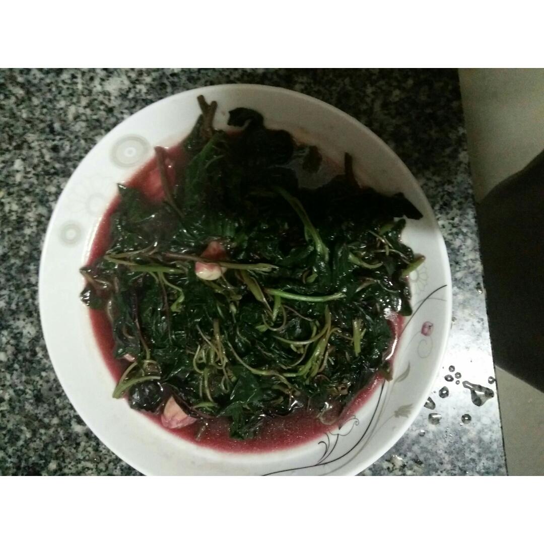 清炒红苋菜