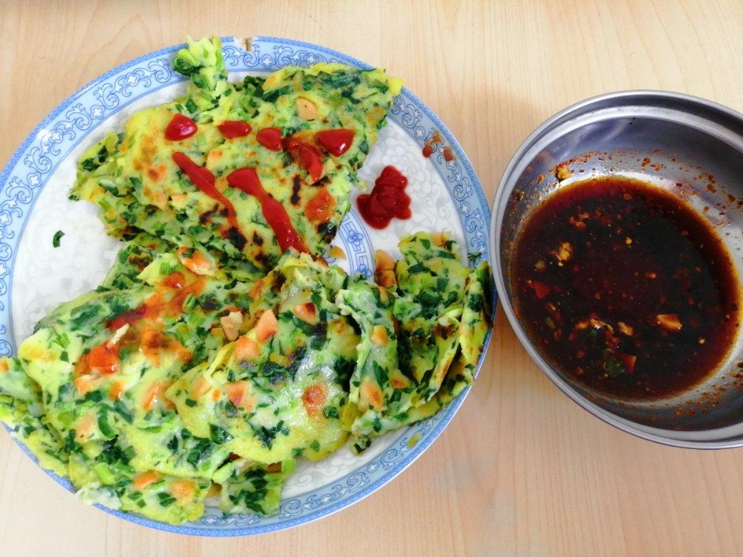 菠菜鸡蛋饼