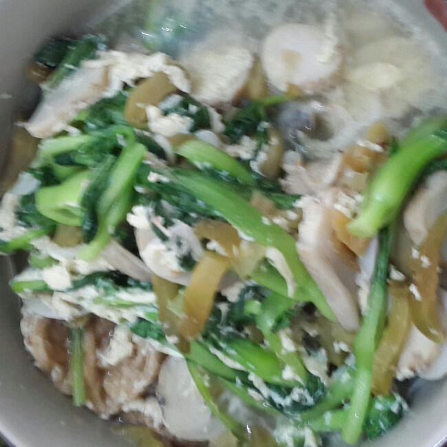 鸡毛菜蛋汤