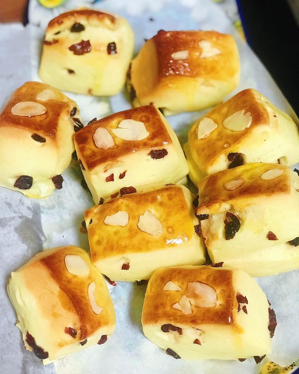 蔓越莓优格小面包块