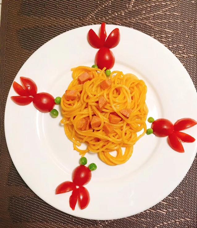 番茄火腿芝士意面