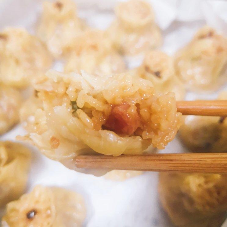 馄饨皮糯米烧麦